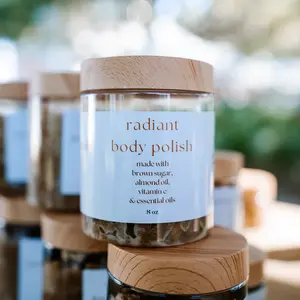 TMCL's Natural Gentle Exfoliant Radiant Body Scrub made with Shea Butter and Almond Oil for Extreme Moisture and Silky Smooth Skin