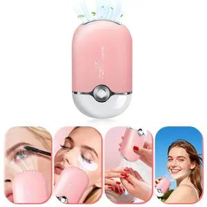 Professional Eyelash Fan for Lash Extensions Quiet Rechargeable USB Fast Charge Portable DIY Travel Lash Extension Tool for Easy Application