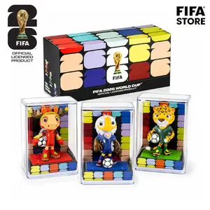 [Set of 3] FIFA 2026 World Cup Mascot Official Licensed Toy Figurines Collectable Soccer (Maple, Zayu & Clutch) Summervibes outdoorfun anime collectible