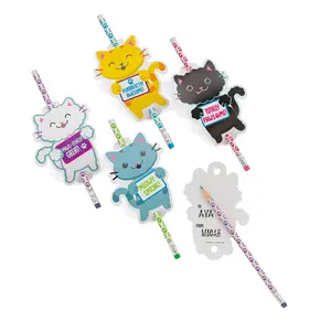 Cat Pencils with Card - 24 Pc.