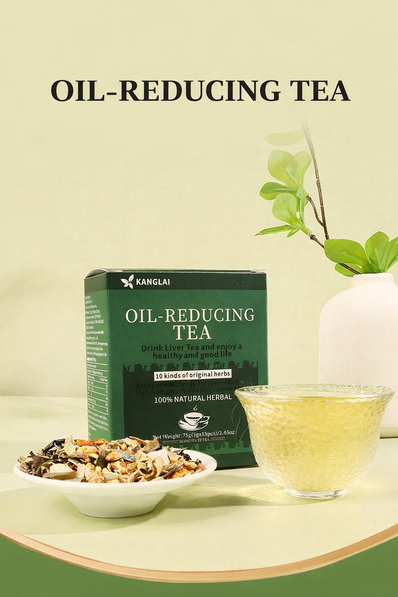 Kanglai Herbal Tea Bags - 10-Herb Natural Plant Blend for Light & Clean After Meals - Caffeine-Free & Easy to Enjoy - 75g Pack