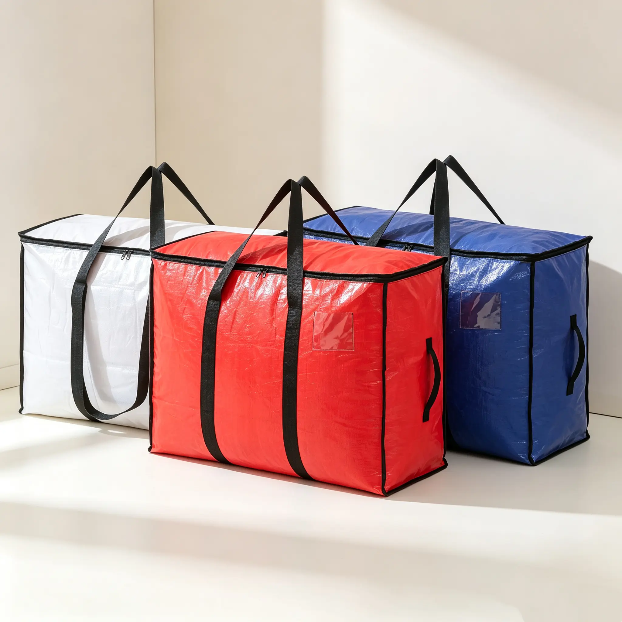 Thick-Walled Transparent Plastic Storage Bins with Hinged Lids - Large-Capacity, Sturdy Home Organizers for Home Use, Camping, Moving