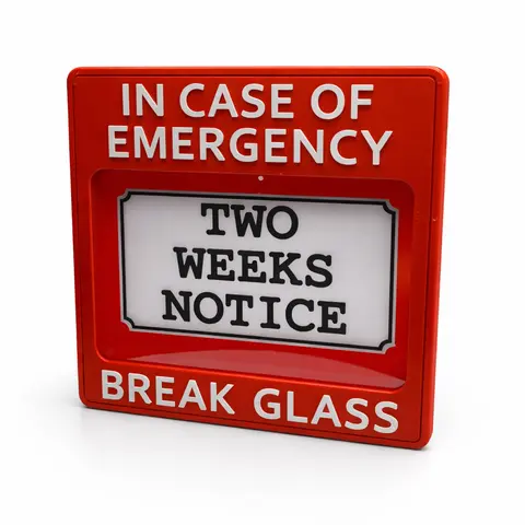 Funny Two Weeks Notice Break Glass Box, Office Gag Gift, Coworker Farewell Gift, Boss Gift, White Elephant Gift, Decorative Office, Home Decor, Desk Signage, Decoration Novelty Decor