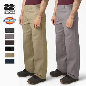 DICKIES 85283 Men's Loose Fit Work Pants DICKIES Twill Double Knee Work Uniform Casual Casual Twill Comfort Pants (30 to 42)