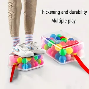 MICRENCY 2-Piece Ball Game Set - 60 Colorful Balls with Box and Belt - Ideal for Festive Celebrations and Group Activities - Thickening and Durability - Multiple Play