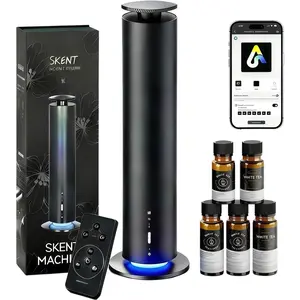 Triple-intelligence Control Mode Diffuser Machine for Home, Office,hotel,spa center with Enhanced Fragrance Control and Versatile Use,Contains rechargeable lithium-ion batteries Contains 5 different styles of top-quality essential oils, each bottle (20ml)