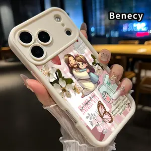 Case for iPhone 17 Pro Max 16 15 14 Plus 13 12 Mini 11 XR X XS Air E Divine Embrace Patterned Soft TPU Bumper Shockproof Rugged Cellphone Cover Gift