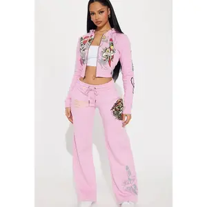 Ed Hardy Tiger Roar Pant - Pink 9