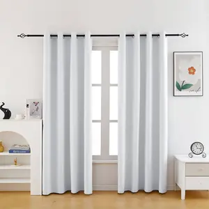 Double Layer Insulation 100% Light Blocking Curtain, Energy Saving Eyehole Curtain, Suitable for Bedroom, Home Decor, Room Decor, Room Decoration