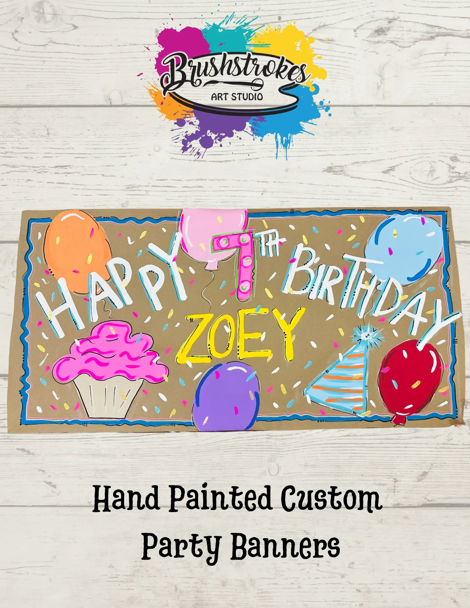 Custom Hand-Painted Acrylic Handmade Party Banners - Happy Birthday, Graduation Festive Decor Accessories, Home Backdrops for Party Setup