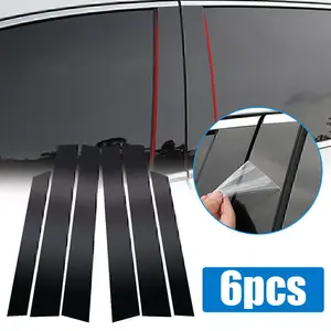 6Pcs Car Window Door Trim for 2007-2011 Honda CR-V - Premium Chrome Pillar Post Decorative Strip