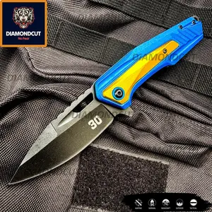 8” Outdoors Man Bushcraft Hunting Tactical EDC Everyday Pocket Knife, Camping Gear Folding Knife, Survival Tool Accessories, Father’s Day Gift, Birthday Gift, Christmas Gift