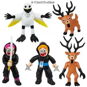 New Forest Deer Plush Toy Model, Virtual Survival Game Accessory, Handmade Craft Dolls, Decorative Figurine, Perfect Gift