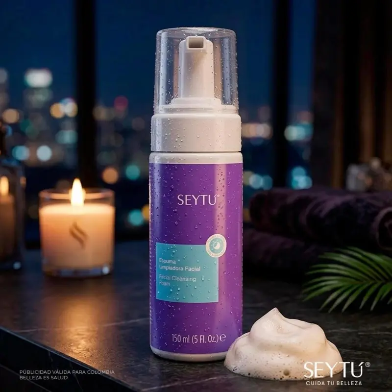 Hypoallergenic Facial Cleansing Foam with Aloe Vera & Moringa - Daily Use 150ml for All Skin Types