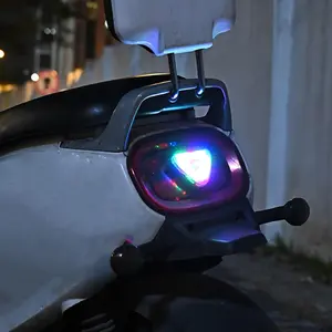 Solar-Powered Anti-Collision Warning Light - Wireless LED Strobe Light with Vibration & Light Sensor, 6 Modes, Dual Charging for Motorcycle, Car, Bike Safety