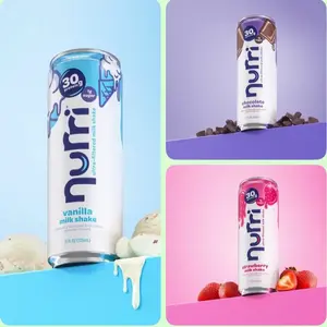 Nurri 30g Protein Vanilla, Strawberry, & Chocolate Milk Shake 11 fl. oz., 12 pk. Nurri 30g Protein Vanilla, Strawberry, & Chocolate Milk Shake 11 fl. oz., 12 pk.