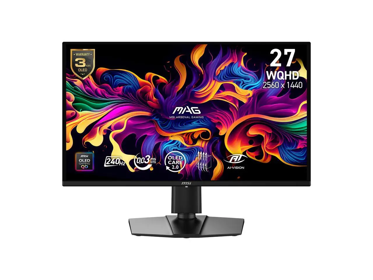 MSI MAG 274QP QD-OLED X24 26.5" 240 Hz QD-OLED Gaming Monitor 98%ADOBE RGB /99% DCI-P3 /138% sRGB MSI MAG 274QP QD-OLED X24 26.5" 240 Hz QD-OLED Gaming Monitor 98%ADOBE RGB /99% DCI-P3 /138% sRGB