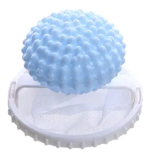 3-Pack Household Laundry Cleaning Balls - Washing Machine Filter Net, Hair Remover, Anti-Tangling Device, Floating Debris Collector