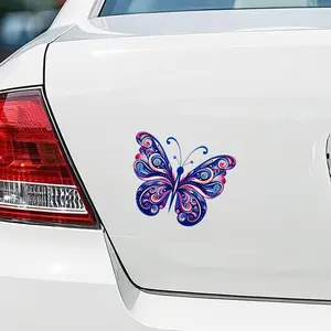 Creative Butterfly Car Sticker, Scratch Protection Decal for Cars, Motorcycles, Laptops, Doors & Windows, Universal Art Design, Multipurpose Car Decal, Vinyl Decal