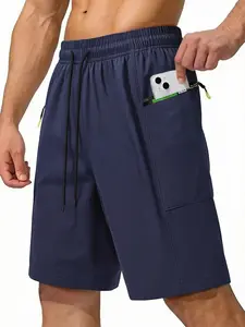 Men's Quick-Dry Athletic  with Zipper Pockets, Elastic Drawstring Waist  ,  Workout  for Running, Gym & Daily Wear  tiktok shop deal lightweight casual short   28802