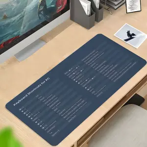 Large Shortcut Desk Mat, Non-Slip Extended Mouse Pad with Word Excel PowerPoint 365 Shortcuts, Office Desk Accessories for Work, Gaming, Students, Employees, Laptop & Computer Keyboard Pad for Home Office