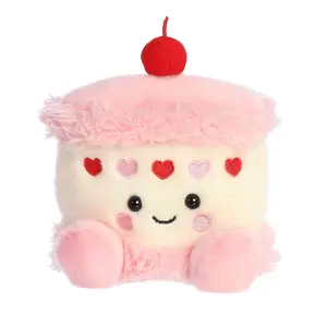 Palm Pals Adorable Jubi Heart Cake 5 inch Pink Mini Soft Plush Collectable Stuffed Animal