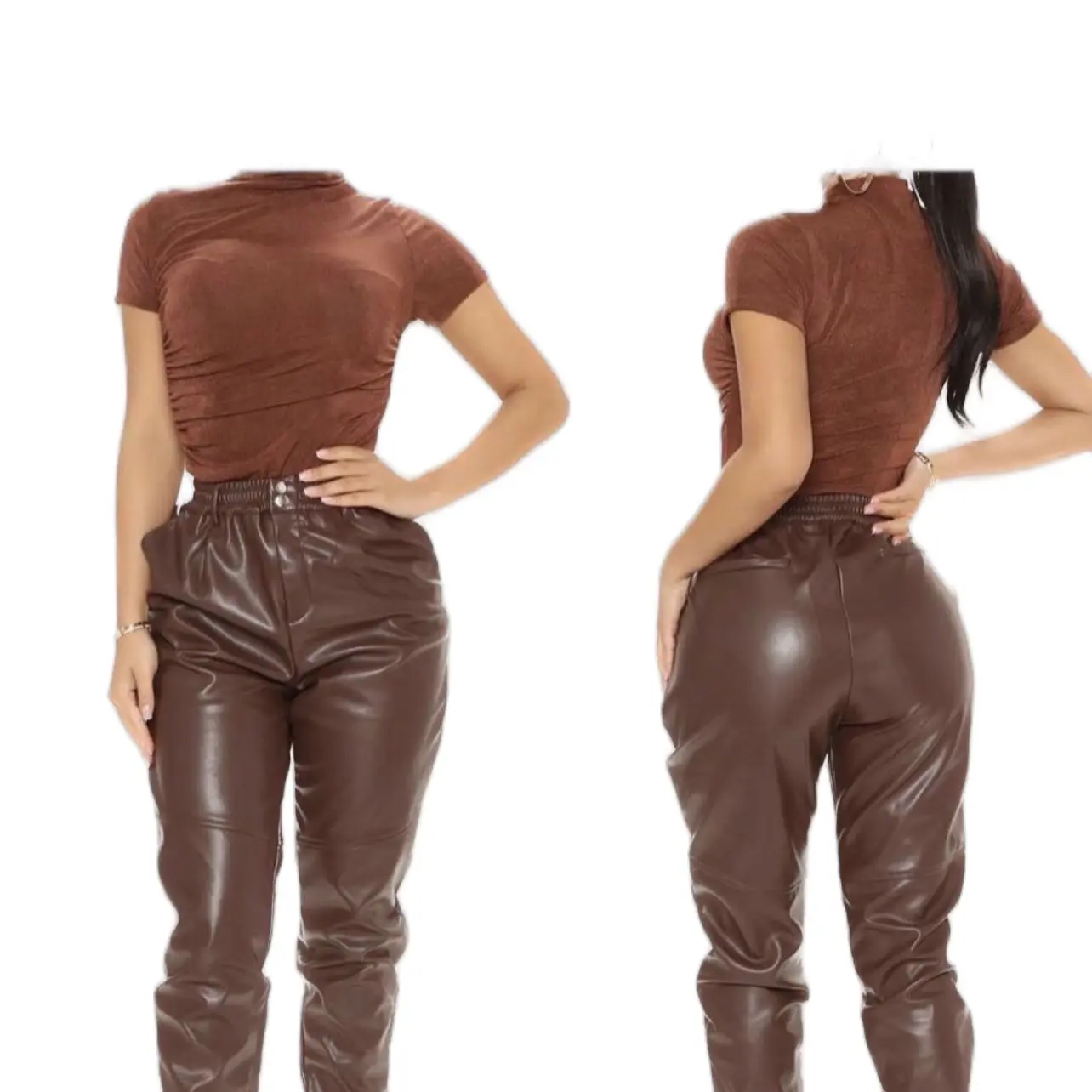 Women Leather pants/joggers