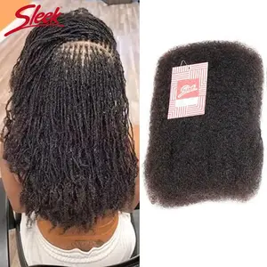 Sleek Peruvian Tight Afro Kinky Bulk Hair 100% Human Hair For Dreadlocks Twist Braid Hair Extension Lightweight Natrual Color