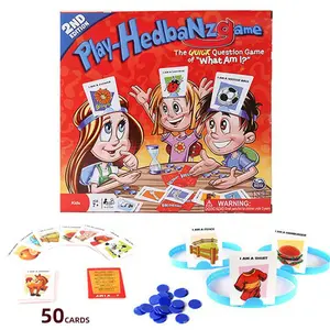 Classic Educational Board Game Hedbanz Guess Who Headband Card Game, Parent-Child Interaction & English Language Enlightenment, Tabletop Games