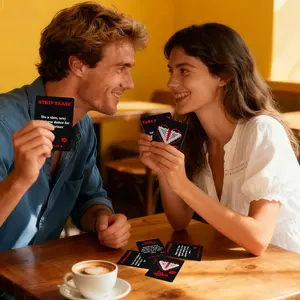 50 Pairs Interactive Couple Cards, Fun Family Board Game, Romantic Gift for Couples, Enhance Relationships, Casual Entertainment Card Games