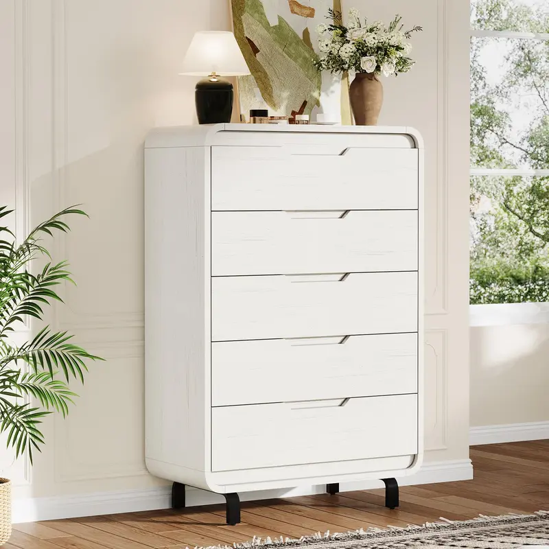navy blue dress for baby girl Modernist Wood & Lacquer 5-Drawer Dresser (28