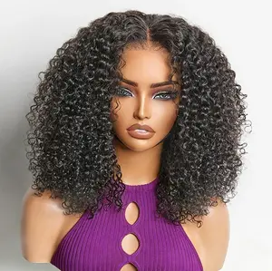 Seeget 250% Kinky Curly Glueless Wigs Human Hair Ready To Wear 13x6 HD Lace Frontal Wig Pre Cut 7x5 HD Lace Closure Wigs For Black Women Pre Plucked Beginner Friendly
