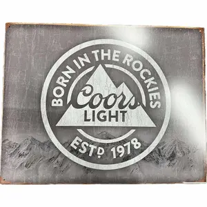 Coors Light Metal Sign 12.5" 16
