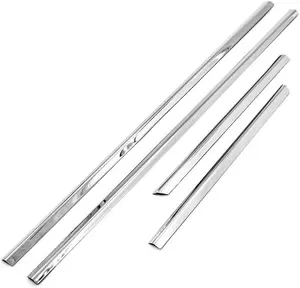 Sizver Polished Stainless Steel Window Sills Trims for 2005-2015 Toyota Tacoma Crew Cab 4PC