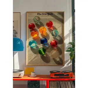 Psychedelic Typography Printable Art, 70s Trippy Wall Poster, Vintage Home Decor