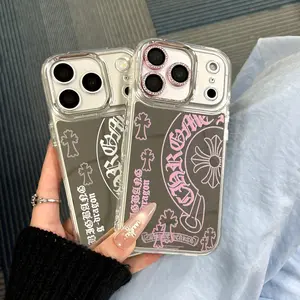 ：iPhone 17 Case Mirror Pattern Phone Cases for iPhone16 15 14 13 Pro Max - Stylish Shockproof Cover, Aesthetic Gift Made in USA. iPhone 17 PRO/17 PROMAX /16 PROMAX /15 PLUS/14 PRO
