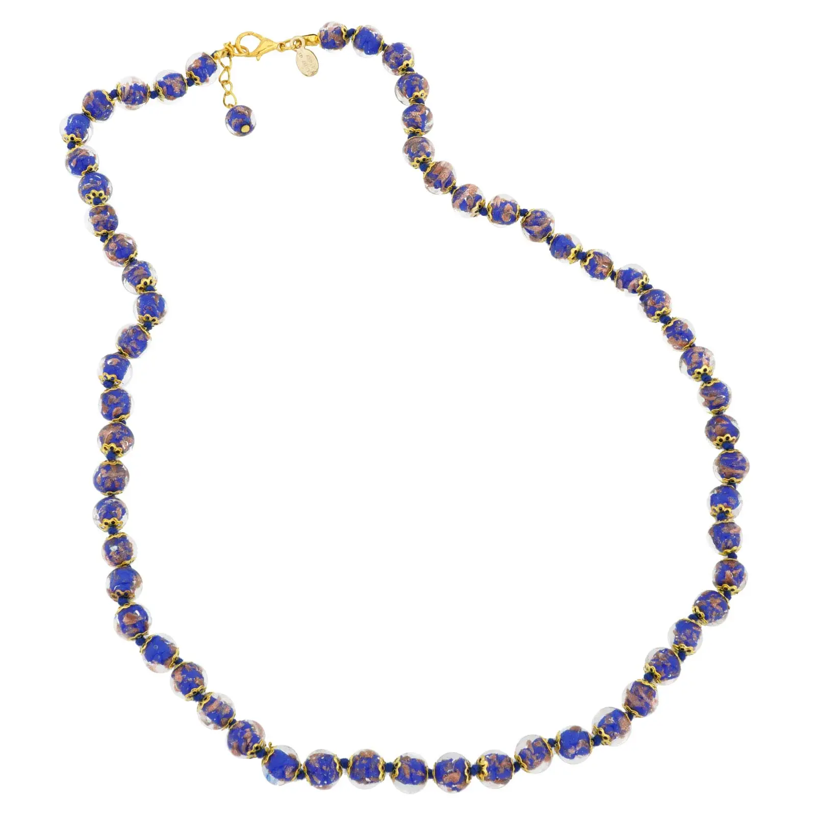Glass Of Venice Murano Glass Sommerso Long Necklace - Tender Blue, Blue Embellishments Necklaces, Chain Jewelry Necklaces