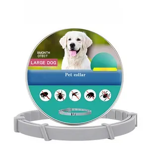 1-piece retractable pet collar, personalized necklace, dog calming collar - protective, waterproof and comfortable | natural ingredients, 8 months of protection | adjustable size, suitable for small to large dog breeds, large dog collars, puppies and cats