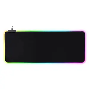 RGB LED Gaming Mouse Pad, 12" x 31.5" (30*80cm), Big Mouse Mat with Vibrant Lighting Effects, Anti-Slip Waterproof Design, Perfect for Gaming, Office, Study and Home Desktop Decoration