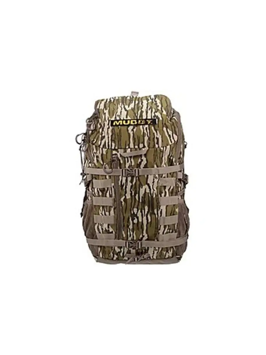 Muddy MUD-BPK-1500MO Pro Series 1500 Functional Backpack, Mossy Oak Bottomland, Hiking/Light Outdoor Use, Lightweight Gear Bag, Mesh Pockets, With Compartments