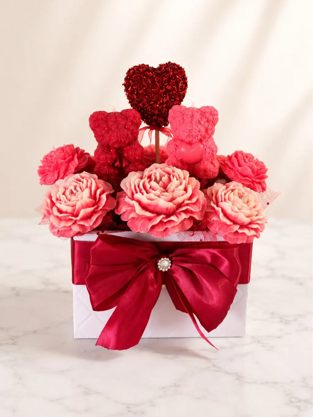 Romantic Rose Candle Bouquet