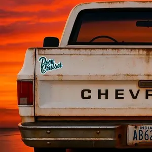 Poon Cruiser Sticker Blue