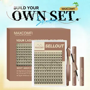 Puppy Lashes Sellout | MaxComfi Comfortable Lashes Long-Lasting, Waterproof&Super Soft & Thin Band |  Flaunt Flora styleWaterproof Long-Lasting Natural Daily Volume Style Beginner-Friendly DIY Lashes for Flawless Voluminous Look Trendy Must-Have Clusters