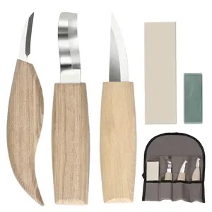 Wood Carving Tool Set with Carving Hook Knife, Wood Whittling Knife, Detail Carving Knife, Whittling Kit for Kids Adults Woodworking DIY Woodworking Tools