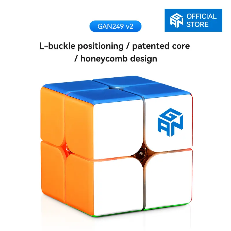 【Official Store】GAN 249 V2 Mini 2x2 Speed Cube Gans 2x2x2 Magic Cube for Kids & Adults 49mm Puzzle Toy 【Official Store】GAN 249 V2 Mini 2x2 Speed Cube Gans 2x2x2 Magic Cube for Kids & Adults 49mm Puzzle Toy