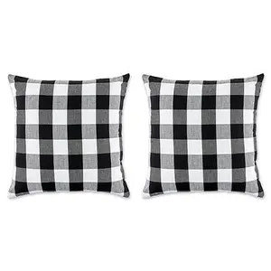Design Imports Buffalo Check Pillow Covers Set of 2