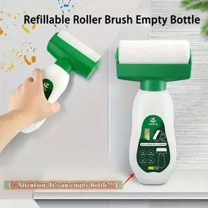 1 PieceFillable Roller Brush Bottle - Built-in Brush, No Additional Brushes Required, Compatible with Latex Paints, Oily Paints, High Quality Pigments - Suitable for DIY Painting, Wallpaper, Stain Removal, Spray Gun Refill Kit Liners Ultra-Light Electric