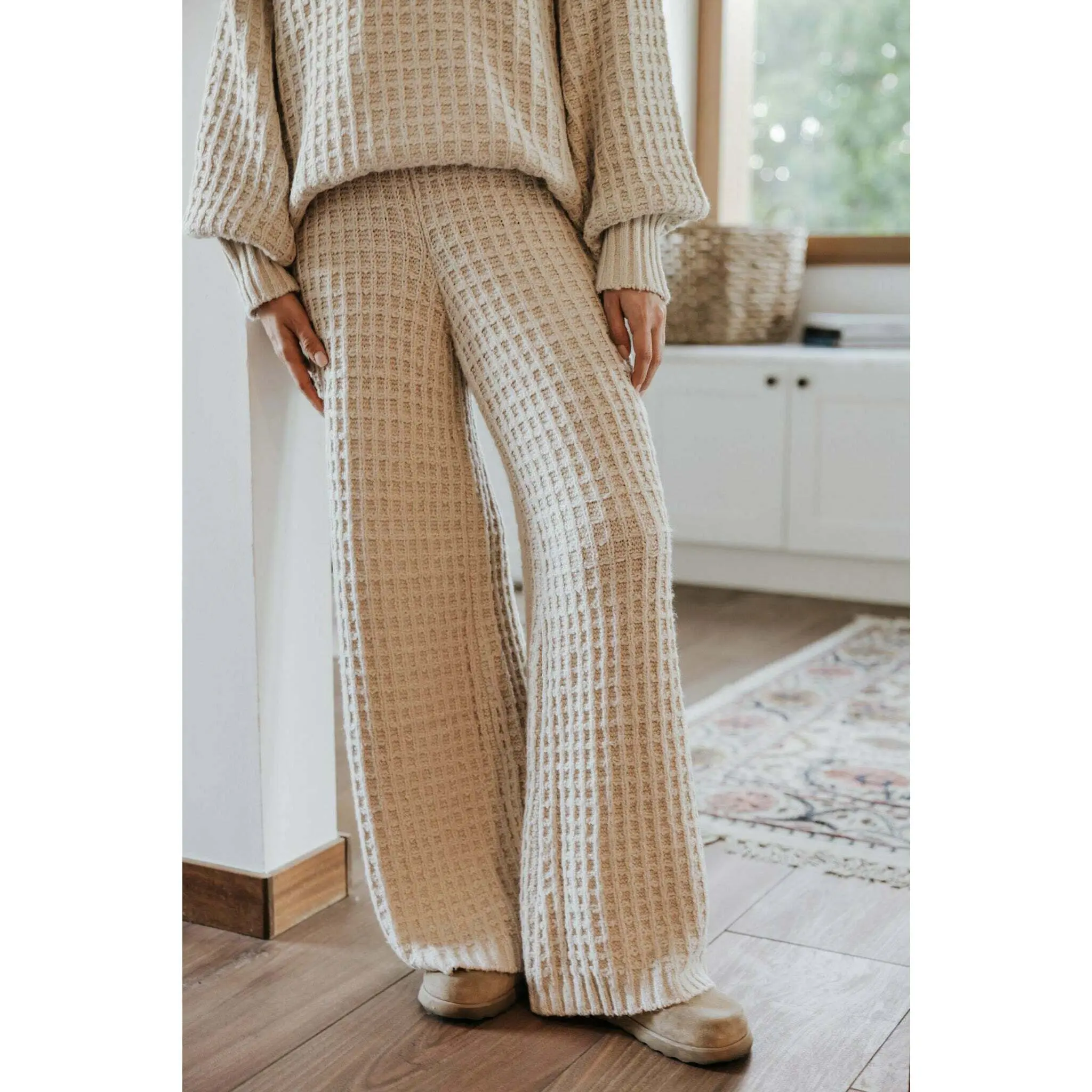 Northern Waffle Knit Drawstring Pants