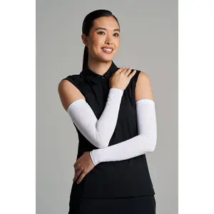 Women's MaxShield Performance Arm Sleeves | White