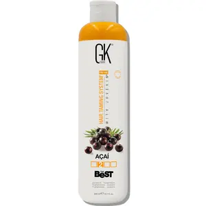 GK Hair Global Keratin “The Best” Açaí 300ml – Professional At-Home Keratin Smoothing Treatment for Stronger, Straighter, Frizz-Free Hair; Repairs, Conditions & Restores Vitality with Long-Lasting 3–5 Month Results